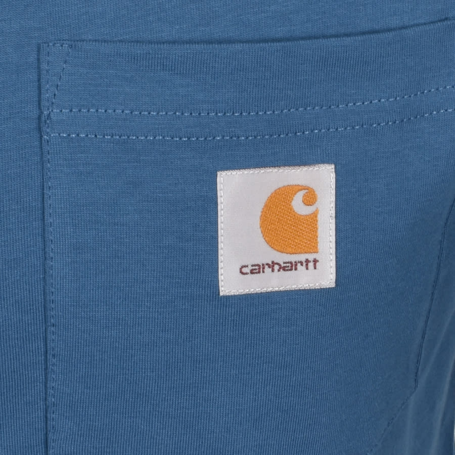 Alternative Image for ProductCarhartt Short Sleeved Pocket T Shirt Blue3